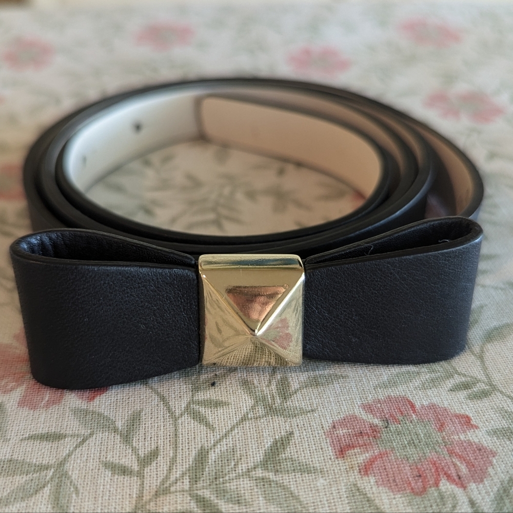 Kate Spade Leather Bow Belt Large
